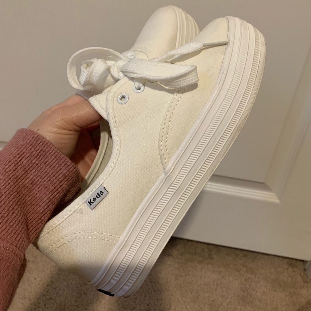 Keds Women’s White Canvas Sneakers